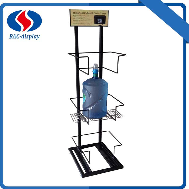 Para que é usado o display de piso de rack de arame?