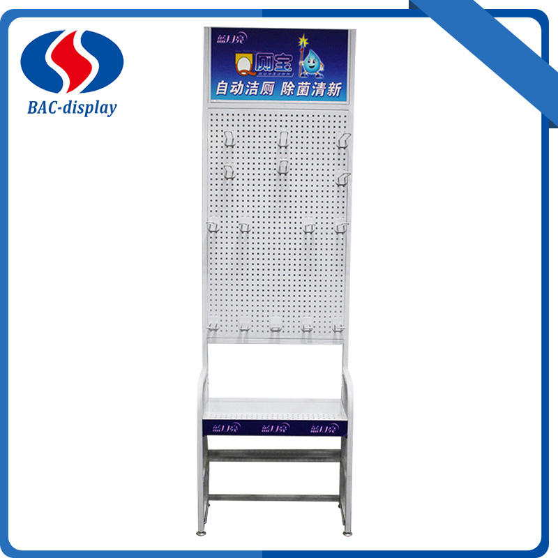 Ganchos de bola para limpeza de banheiro Exibição de pegboard